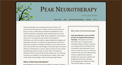 Desktop Screenshot of peakneurotherapy.com